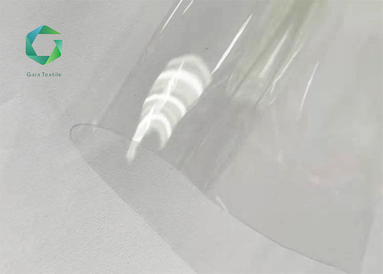 พลาสติไซเซอร์ PVC ผ้าใส 0.35 มม. ไวนิลสารหน่วงไฟ Super Clear กว้าง 2 ม