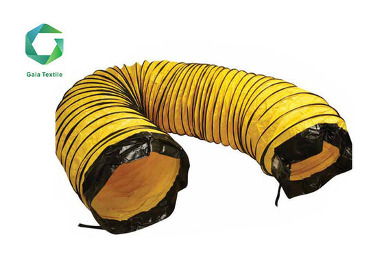 ท่อระบายอากาศ PVC ทนต่อการฉีกขาด B1 สารหน่วงไฟ 420gsm Mining มีความยืดหยุ่น
