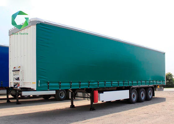 1000gsm Polyester PVC Coated Tarpaulin Waterproof Transportation Fabric 4000N Tensile