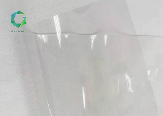 พลาสติไซเซอร์ PVC ผ้าใส 0.35 มม. ไวนิลสารหน่วงไฟ Super Clear กว้าง 2 ม